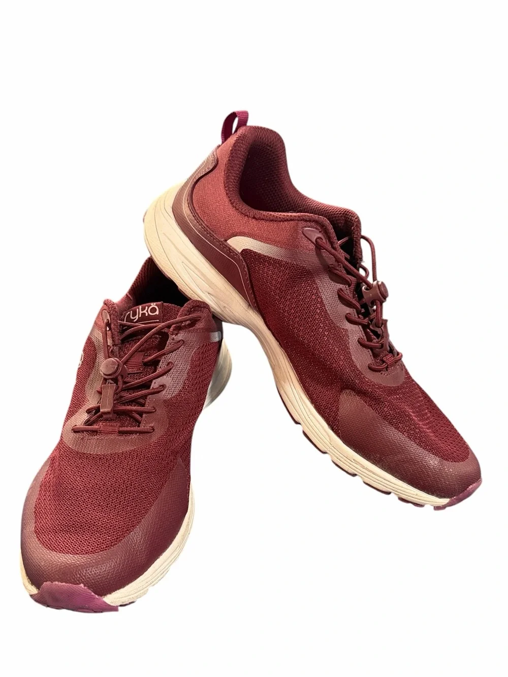Rykä Burgundy Sky Walk Swift Bungee Walking Shoes Sz 8.5M
